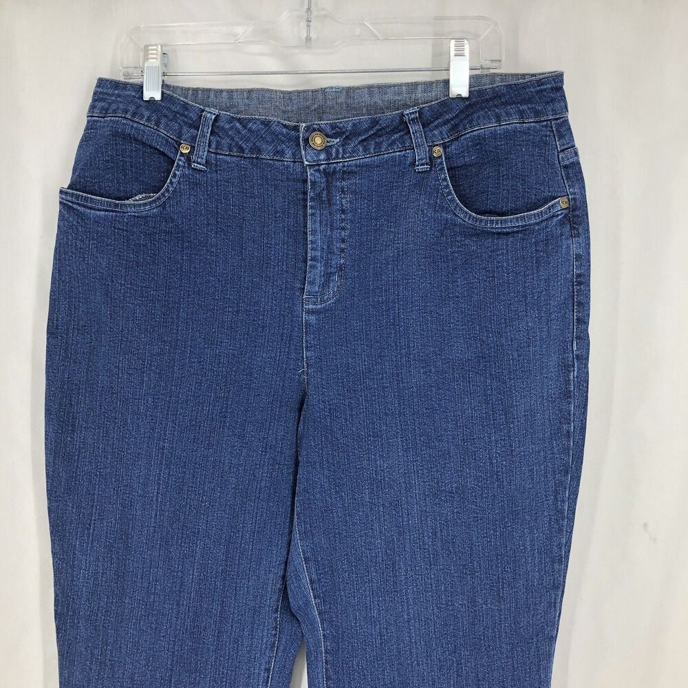 Kim Rogers KR Essentials high rise straight leg Denim Ankle Jeans 16 (34x27)